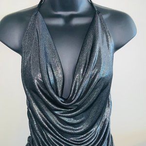Express Shimmer Halter Top